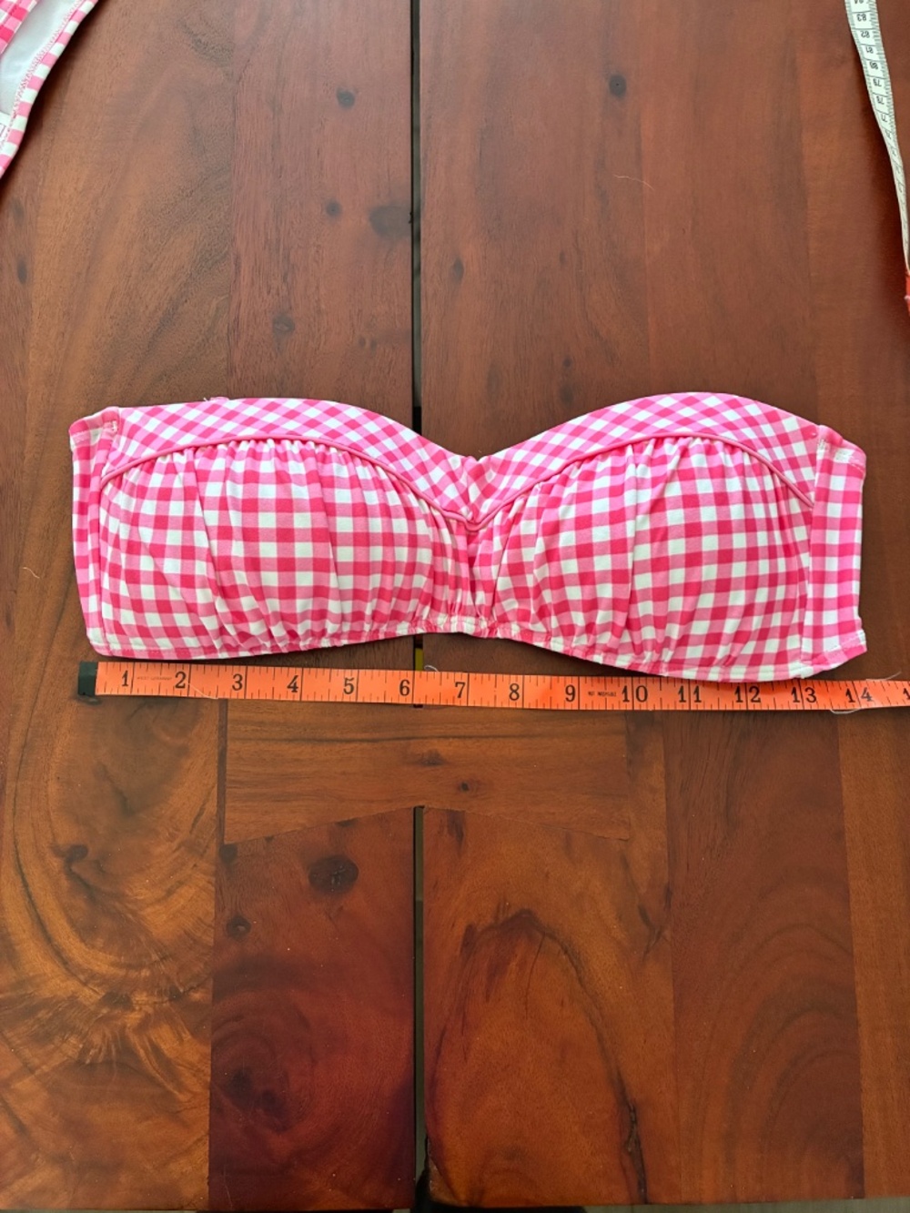Lauren James pink gingham two piece bikini swimsuit L - Picture 11 of 14